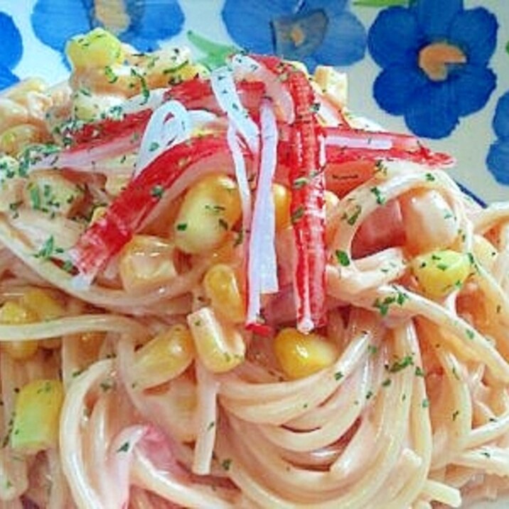 まぜるだけ！かにかまパスタ